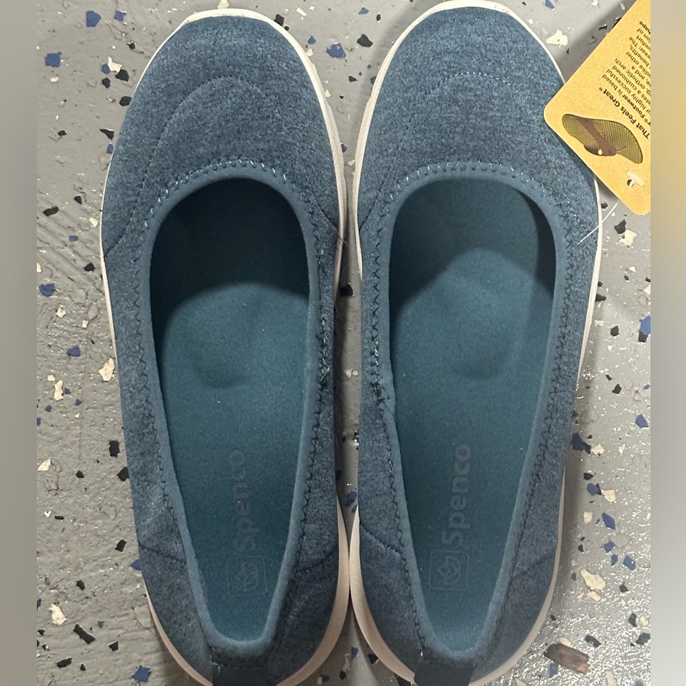 🆕 Spenco Women's Daily Stretch Knit Jersey Sneaker - Blue Size 7.5-8 - Picture 6 of 9